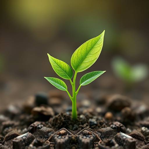 Icono de una hoja brotando representando la consultor&iacute;a ambiental